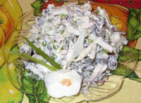 Salat Rusalochka s syirom 450x328 Салат Русалочка с сыром